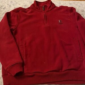 Women’s Quarter-Zip Sweater - Burgundy
